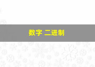 数字 二进制